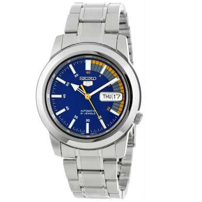 Seiko 5 Blue Dial/Silver Men's Automatic Analog Watch SNKK27K1