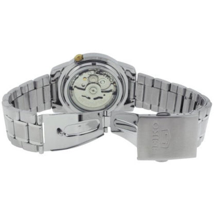 Seiko 5 SNK795K1 Silver with Black Dial Men's Automatic Analog Watch