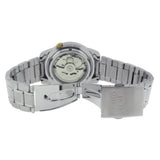 Seiko 5 Yellow Dial/Silver Stainless Steel Men's Automatic Analog Watch SNKK29K1