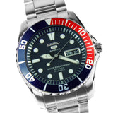 Seiko 5 Sports SNZF15 J1 Dark Blue Dial Stainless Steel Men's Automatic Analog Watch