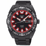 Seiko 5 Sports SRP749 J1 Gunmetal/Black & Red Dial Men's Automatic Watch