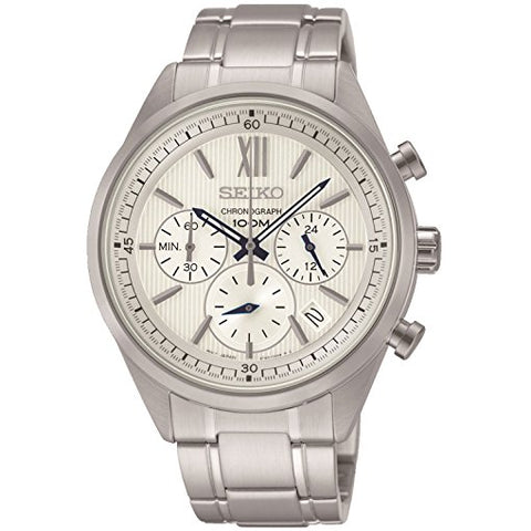 Seiko Chronograph SSB53 P1 Silver White Dial Men s Quartz Analog