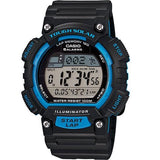 Casio STL-S100H-2AV Black & Blue Tough Solar Unisex Digital Sports Watch