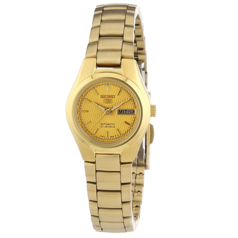 Seiko 5 All Gold Women's Automatic Analog Watch Dress SYMC18K1