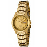 Seiko 5 All Gold Women's Automatic Analog Dress Watch SYME02K1