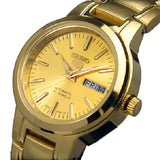 Seiko 5 All Gold Women's Automatic Analog Dress Watch SYME02K1