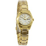 Seiko 5 SYMK30 K1 Gold With White Dial Women's Automatic Analog Watch