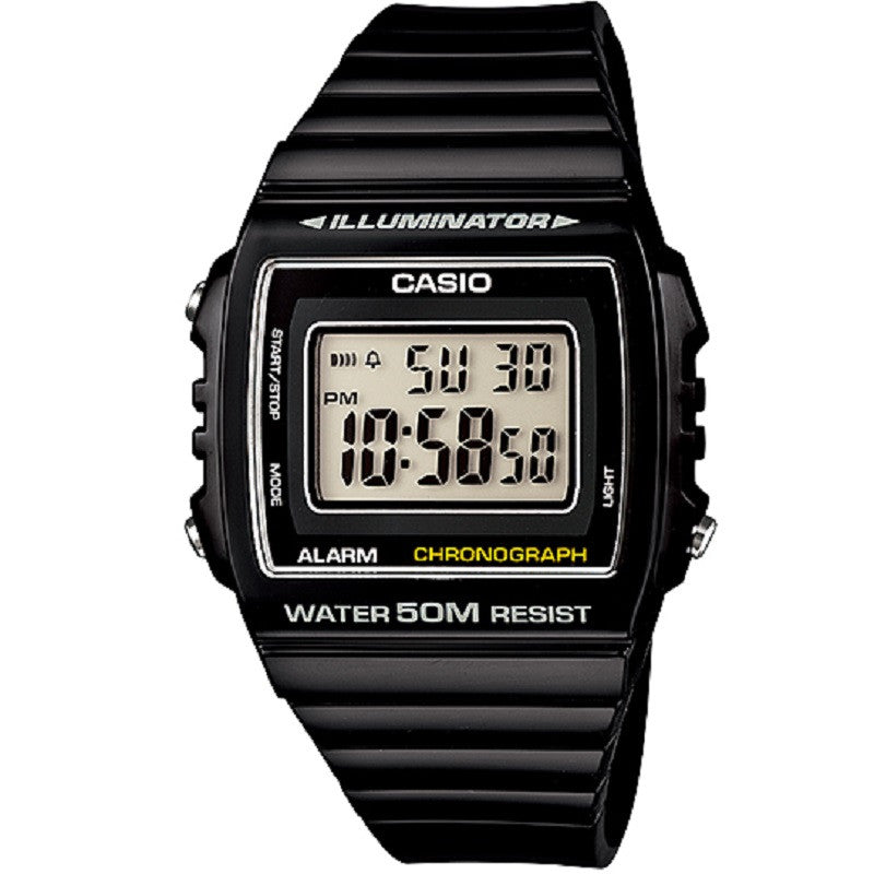 Casio W-215H-1AV Black Unisex 50m Multifunction Digital Watch