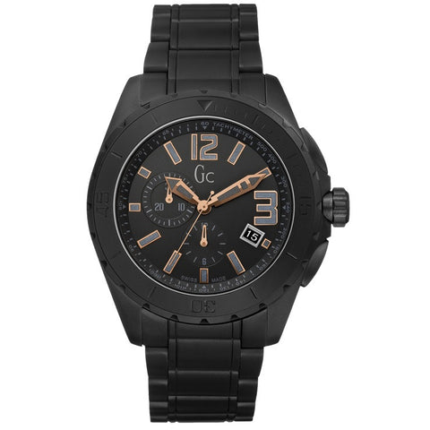 Guess Collection Ceramic Black Chronograph Men's Swiss Watch X76009G2S