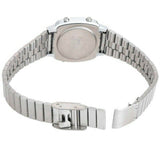Casio LA670WA-4 Silver Dark Red Small Stainless Steel Women's Digital Watch
