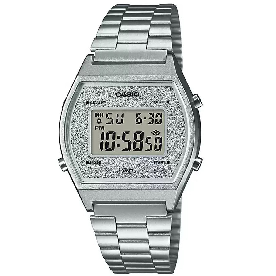 Casio Silver Glitter Women's Classic Style Digital Watch B640WDG-7