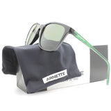Arnette Cortex Shiny Black/Dark Green Polarised Men's Sunglasses AN4291 27539A