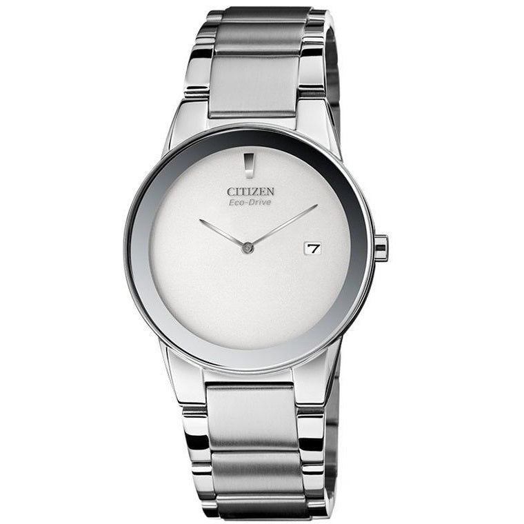 Citizen Eco Drive AU1060-51A Silver Dial Men's Stainless Steel 50m Dress Watch