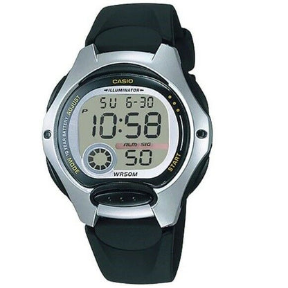 Casio Silver Black Women's or Kid's 50m Digital Sports Watch LW-200-1A