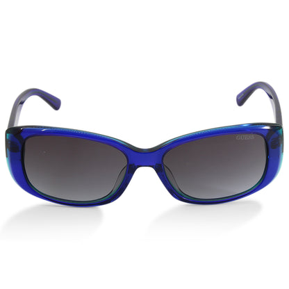 Guess Blue on Aqua/Grey Gradient Women's Fashion Sunglasses GU7408 90X