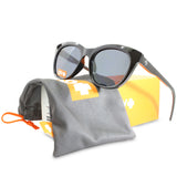 Spy Boundless Shiny Black/Grey Women's Retro Style Fashion Sunglasses