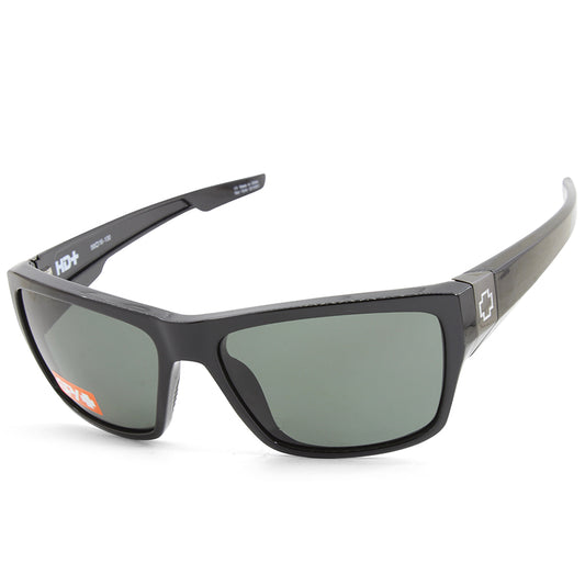 Spy Dirty Mo 2 Shiny Black/HD Plus Grey-Green Men's Sports Sunglasses