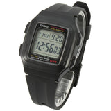 Casio F-201WA-1A Black Silver Illuminator Dual Time Multi-function Digital Watch