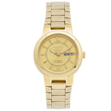 Seiko 5 All Gold Stainless Steel Women's Automatic Analog Dress Watch SYME58K1