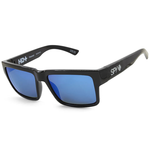 Spy Montana Soft Matte Black/Blue Spectra Mirror Polarised Unisex Sunglasses