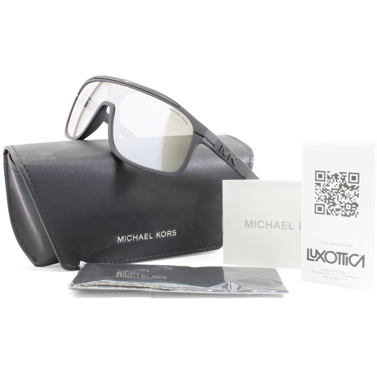 Michael Kors Colton Matte Black/Grey Mirror Women's Sunglasses MK2118 33326G