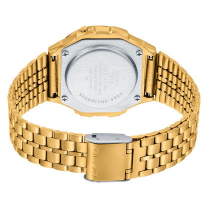 Casio Gold Round Retro Style Stainless Steel Unisex Digital Watch A171WEG-9A