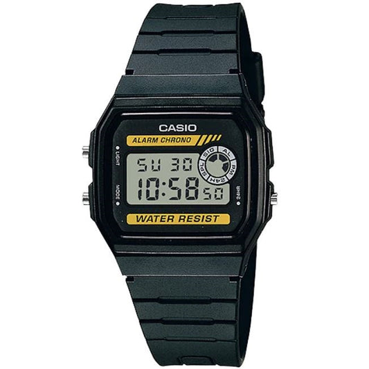 Casio Black & Yellow Basic Retro Vintage Series Unisex Digital Watch F-94WA-9
