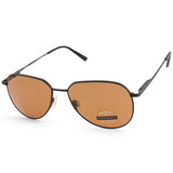 Serengeti Haywood Matte Black/Brown Drivers Men's Pilot Sunglasses SS543004