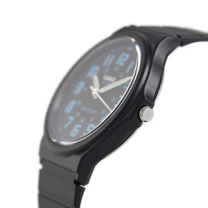 Casio MQ-71-2B Black Blue Unisex Basic 3-Hand Analog Quartz Watch