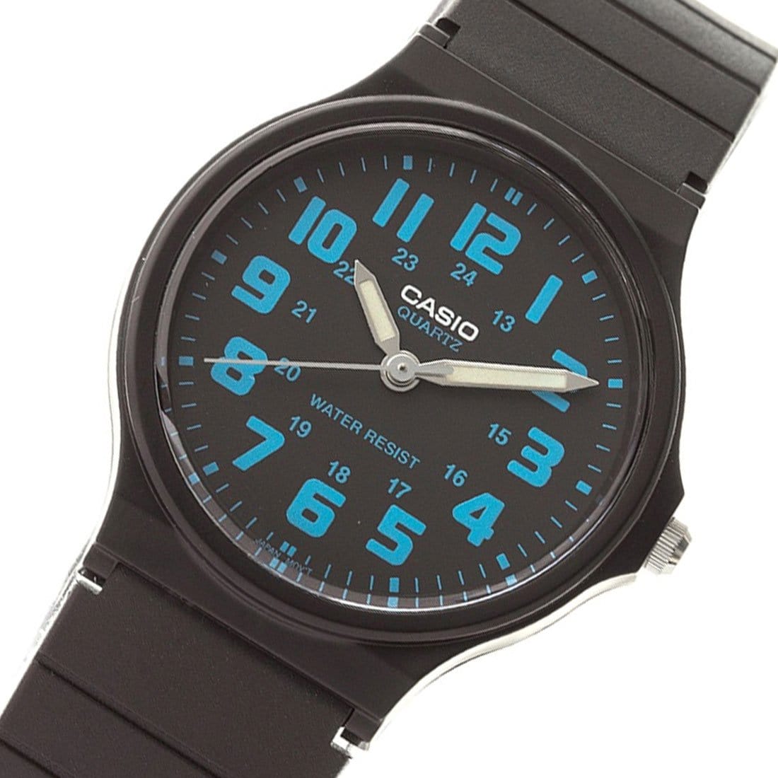 Casio MQ-71-2B Black Blue Unisex Basic 3-Hand Analog Quartz Watch