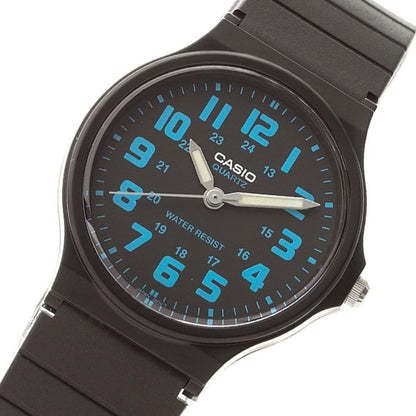 Casio MQ-71-2B Black Blue Unisex Basic 3-Hand Analog Quartz Watch