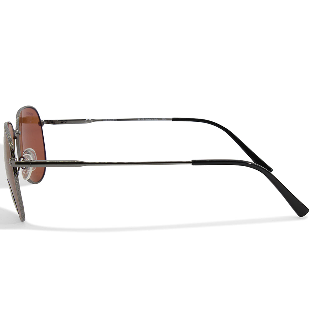 Serengeti Haywood Shiny Gunmetal/Brown Drivers Men's Pilot Sunglasses