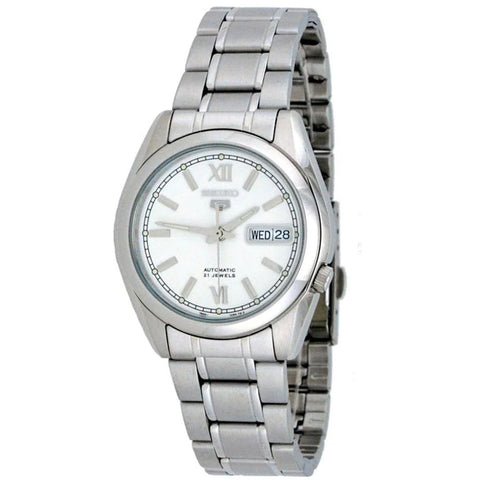 Seiko 5 SNKL15K1 Silver Dial Stainless Steel Men's Automatic Analog Watch