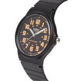 Casio MQ-71-4B Black Orange Women's Basic Analog Quartz Watch
