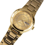Seiko 5 All Gold Stainless Steel Women's Automatic Analog Dress Watch SYME58K1