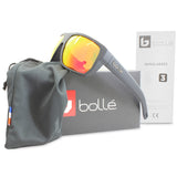 Bolle Vulture Matte Black/Brown Fire Mirror Men's Lifestyle Sunglasses 12664