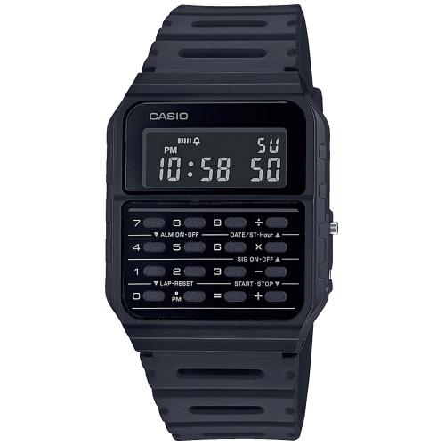 Casio CA-53WF-1B Black Vintage Retro Style Unisex Digital Calculator Watch