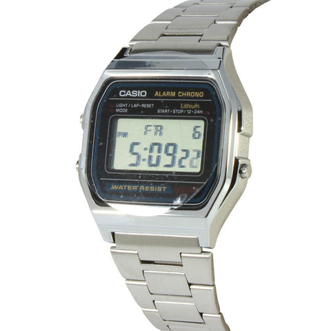 Casio A158WA 1DF Black Dial Unisex Retro Vintage Watch xTrend