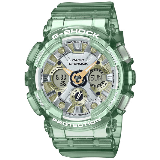 G-Shock S-Series Transparent Green Unisex Digital Sports Watch GMA-S120GS-3A