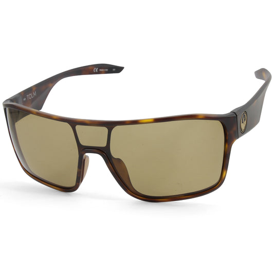 Dragon Tolm Matte Tortoise/Bronze Men's Shield Sunglasses 38356-246